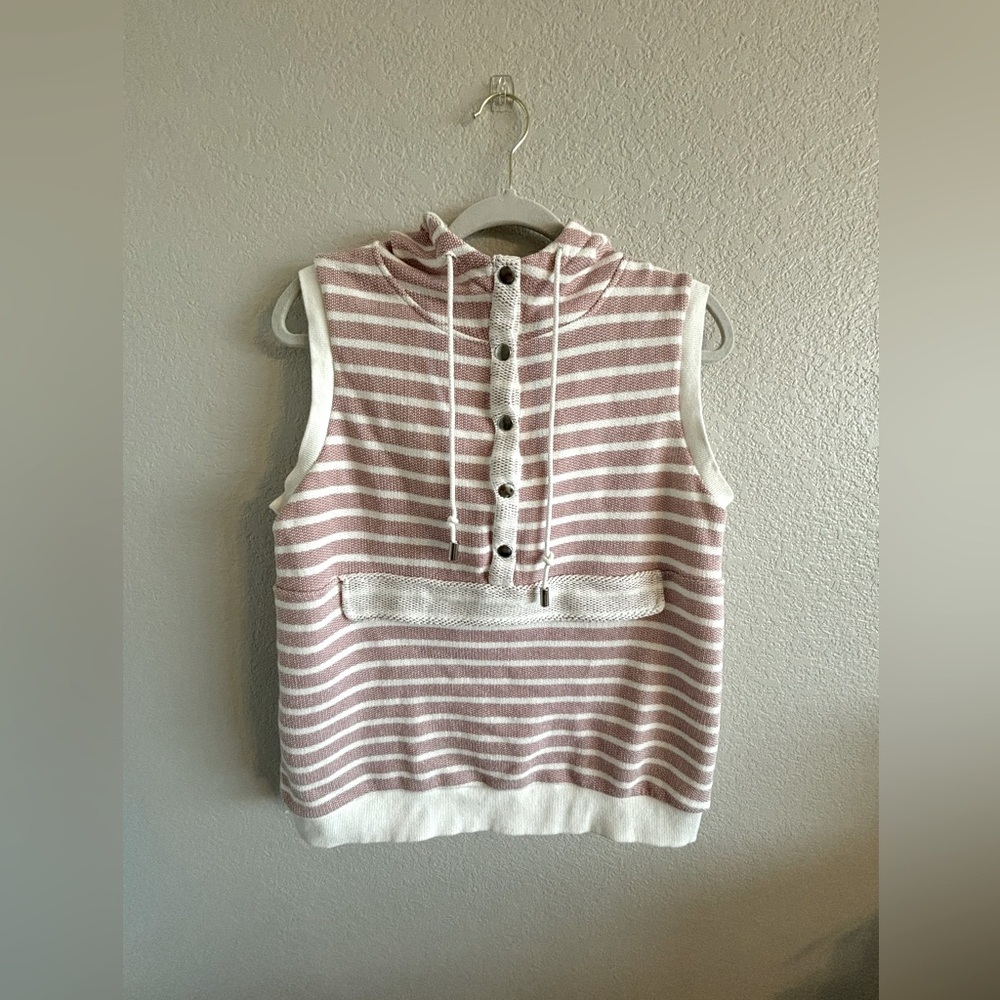Doe & Rae sleeveless terry sweater